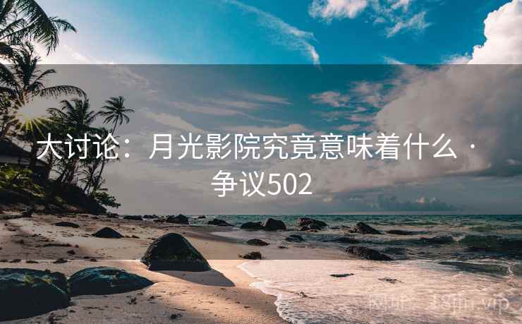 大讨论：月光影院究竟意味着什么 · 争议502