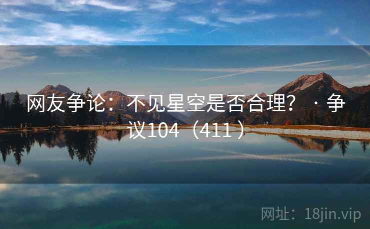 网友争论：不见星空是否合理？ · 争议104（411 ）